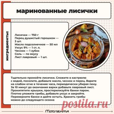 Маринованные лисички