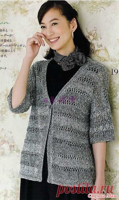Летний ажурный жакет. Спицы. «Let’s Knit series NV80539 2017»