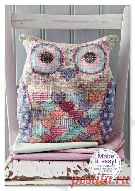 Декоративная подушка Совушка / В рукоделии