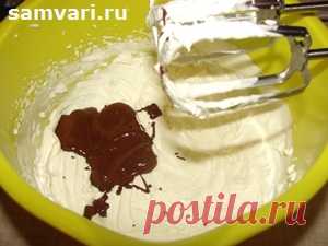 Шоколадное крем - мороженое из кефира