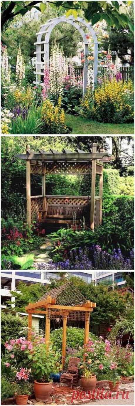 Ажурная пергола для дачи своими руками: идеи и мастер-класс - Учимся Делать Все Сами