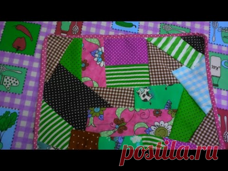 Individuales con retazos - YouTube