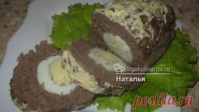 Мясной рулет "Полено", рецепт пошаговый от Лиги Кулинаров. Рецепт мясного рулета "Полено", рецепты Лиги Кулинаров.