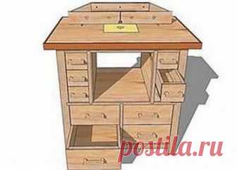 Подробный чертеж фрезерного стола | САМОДЕЛКИН ДРУГ