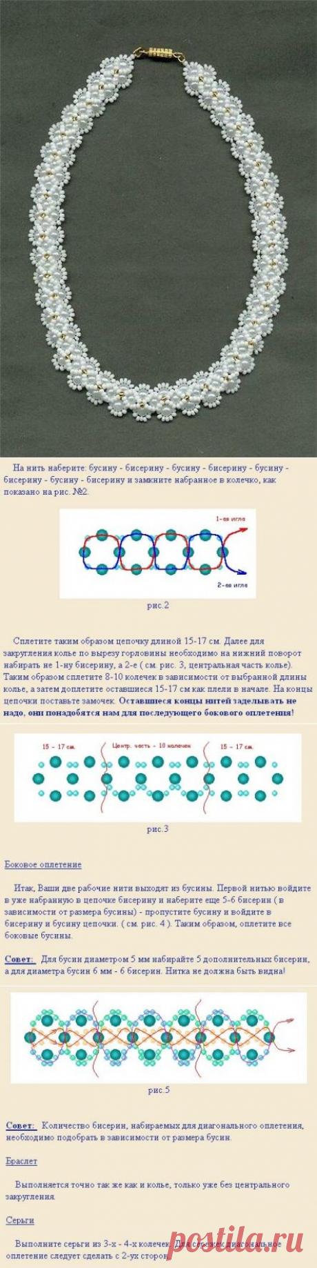 Колье из бисера