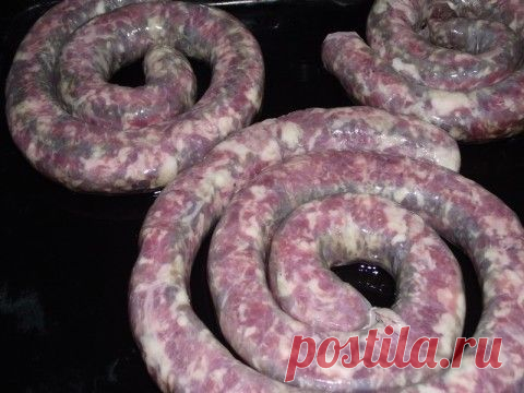 Украинская жареная колбаска, шпондер и паштетивка