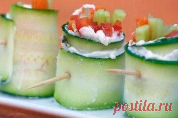 Вегетарианские овощные роллы со сливочным сыром, рецепт — Вкусо.ру