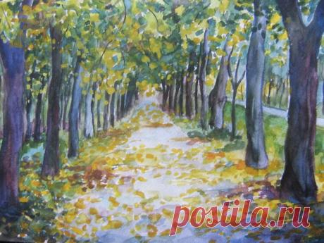 Картинки "Осень нарисованная акварелью" (43 фото) ⭐ Забавник