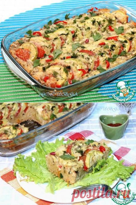 Кабачково-овсяный пирог - кулинарный рецепт