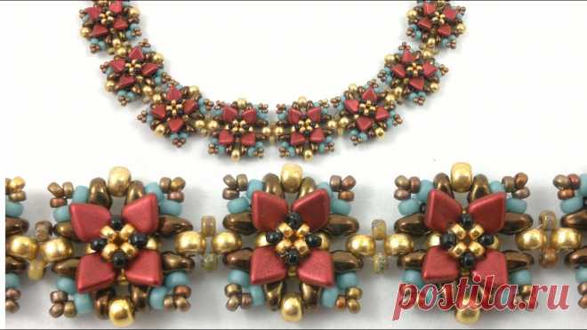 Beading4perfectionists: Art Nouveau 1900's style beacelet beading tutorial Red Lava dragon scale beads : http://www.potomacbeads.com/Dragon-Scale-Lava-Red-p/45102.htmBead & Button classes June 2016 (scroll down to see all 3 of them)...