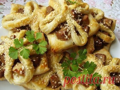 Как приготовить пирожки в слоеном тесте. - рецепт, ингридиенты и фотографии