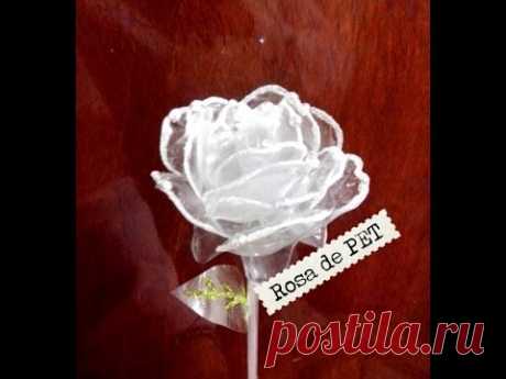Rosas de Pet Botella de plástico reciclaje ROSES made of recycled plastic bottle