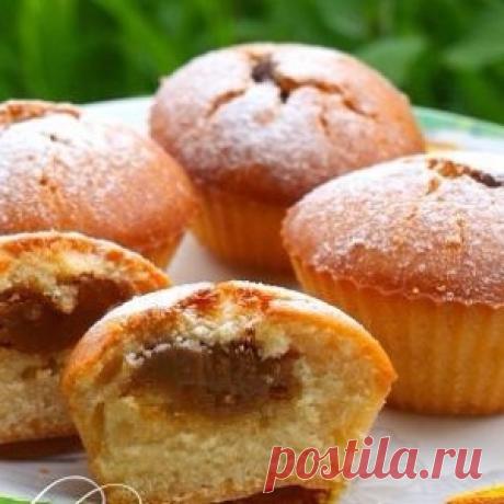 Нежнейшие кексы со сгушёнкой