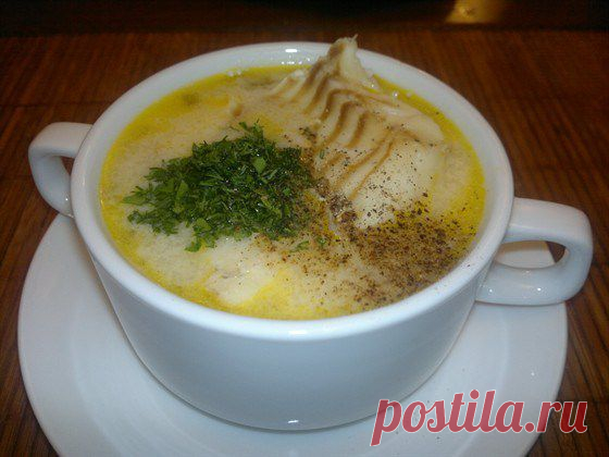Рыбный суп с овощами и сливками