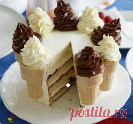 Торт - мороженое Модная одежда и дизайн интерьера своими руками