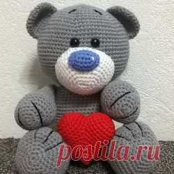 Влюбленный мишка амигуруми: схема крючком Вяжем очаровательного мишку с сердцем. Схема вязания мишки амигуруми крючком.