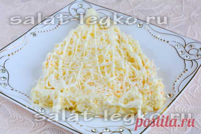 Салат "Елочка" на Новый год с киви: рецепт с фото