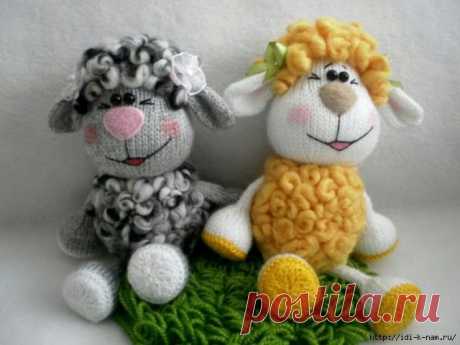 вязаная овечка Олли