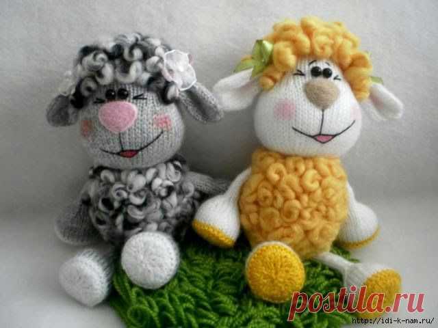вязаная овечка Олли