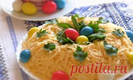 Салат "Пасхальный венок" с мясом - пошаговый рецепт с фото на Повар.ру