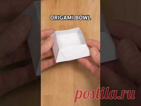FUN CRAFTS ORIGAMI BOWL MAKING TUTORIAL | HOW TO MAKE AN ORIGAMI BOWL INCLUDING ART