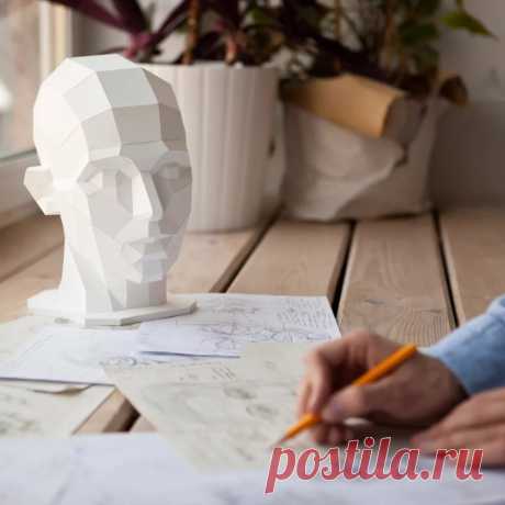 Купить полигональную papercraft модель Женской головы от Polygonal Paper | Mellroot
