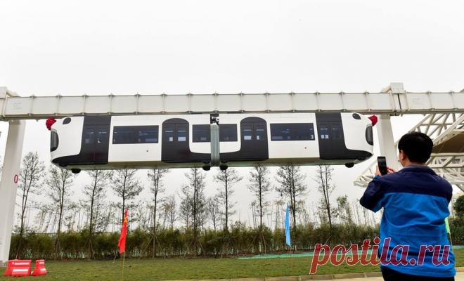Вау! Первый в Китае поезд неба опытную эксплуатацию