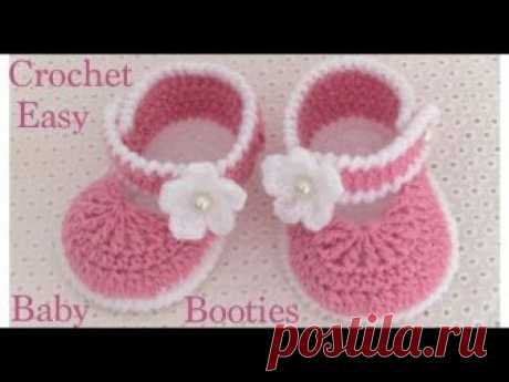 zapatos a Crochet para bebes tejido tallermanualperu