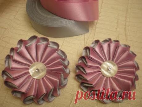 &quot;ЗЕФИРКА&quot; Резинка- заколка для очаровательных девчонок. / DIY Flowers &quot;ZEFIRKA&quot; ribbons