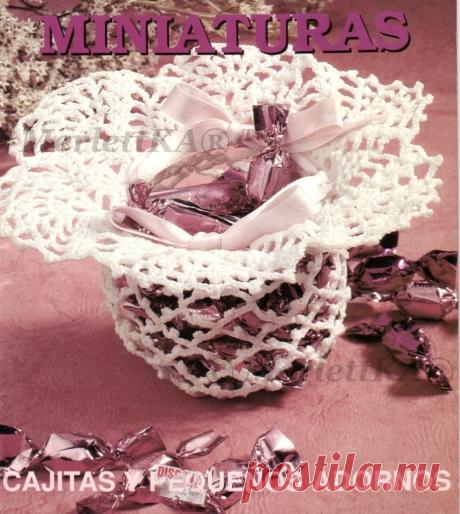 КРАСИВАЯ ПОДБОРОЧКА ВАЗОЧЕК И ШКАТУЛОЧЕК КРЮЧКОМ