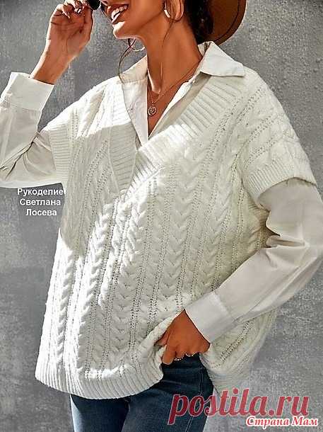 Ультра модный жилет от SHEIN. Спицы. - ВЯЗАНАЯ МОДА+ ДЛЯ НЕМОДЕЛЬНЫХ ДАМ - Страна Мам