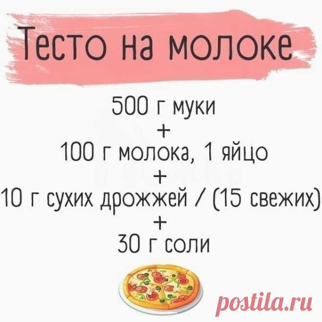 5 видов теста для приготовления вкусной пиццы.