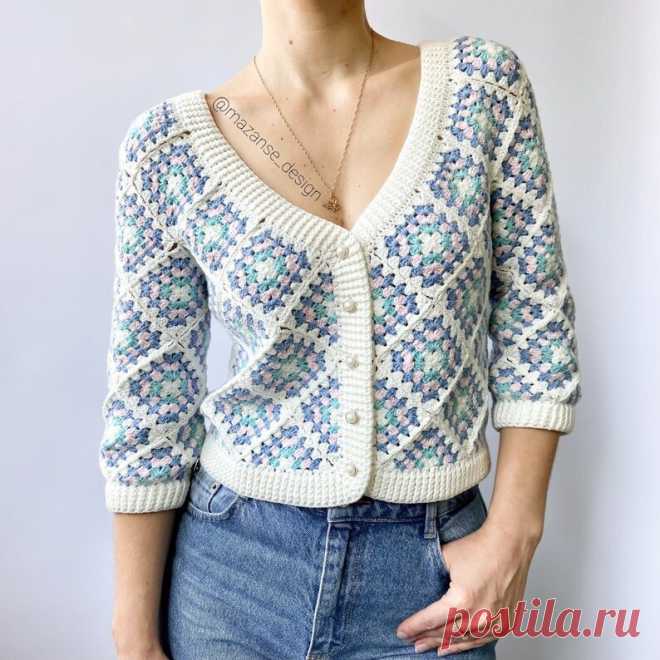 Красивые сочетания цветов в бабушкином квадрате | О творчестве. И о том как и где продавать рукоделие | Дзен