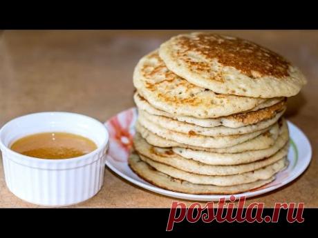 Дрожжевые блины на манке - YouTube