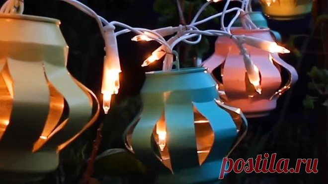 Классные апсайклинг-идеи для самодельной подсветки на даче и дома.