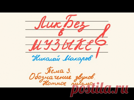 ЛикБез в МУЗЫКЕ (Тема 3. Обозначение звуков. Нотное письмо)