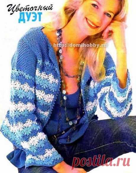 Жакет с цветочным узором