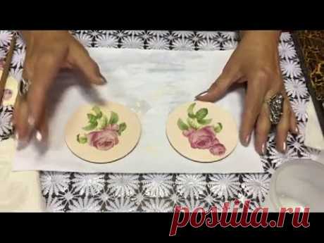 ШКОЛА  ДЕКУПАЖА  Татьяны Шелиповой: ДЕКУПАЖ -- для начинающих / DECOUPAGE  TUTORIAL/ 剪纸