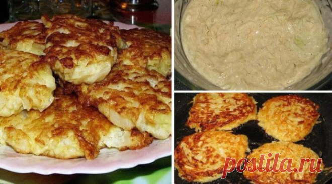 Капустные оладушки на кефире