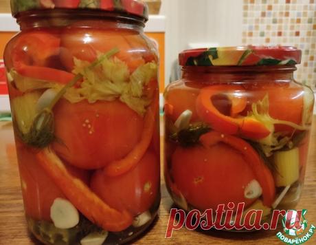 Маринованные помидоры в банках зимой – кулинарный рецепт