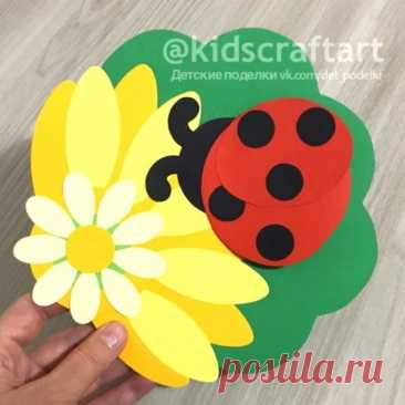 ​Божья коровка на цветке