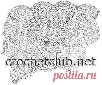 Вязаная ажурная салфетка - Вязание Крючком. Блог Настика