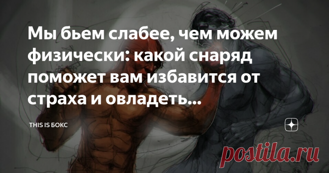 Мы бьем слабее, чем можем физически: какой снаряд поможет вам избавится от страха и овладеть нокаутирующим ударом Твои границы, только в твоей голове. И хоть от этого высказывания веет мистикой, в глубине души каждый согласится, что в этом есть зерно истины.