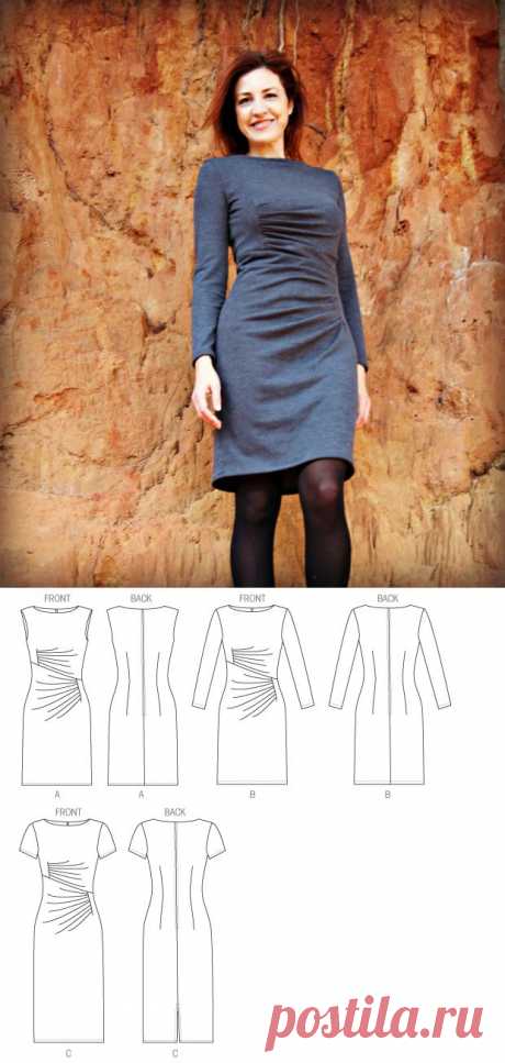 Aventuras de costuras: A Grey Winter Dress... Vogue 8946
