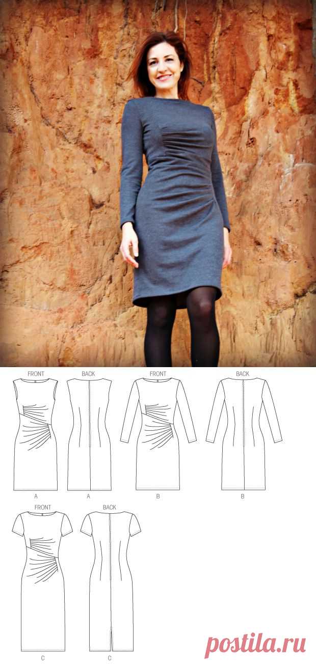 Aventuras de costuras: A Grey Winter Dress... Vogue 8946