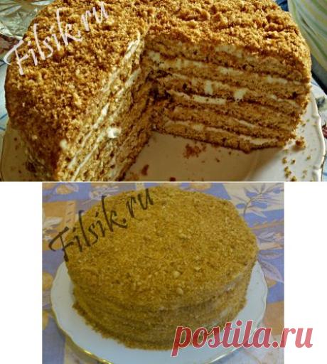 Медовый торт - очень вкусный торт - рецепт с фото | Filsik.ru