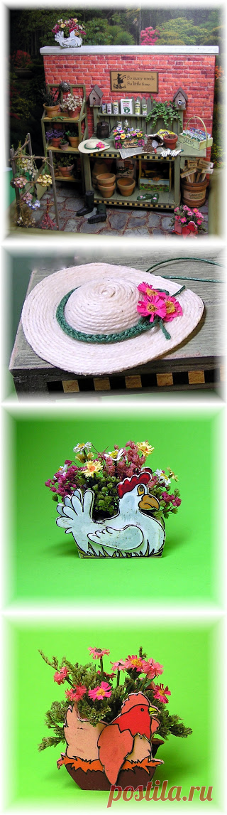 DYI DOLLHOUSE MINIATURES: THE POTTING BENCH