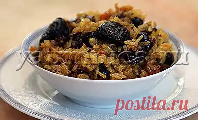 Рецепт плова с курицей и черносливом