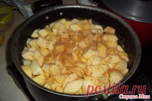 Apple pie ( яблочный пирог ) с ванильным соусом - Азербайджанская Кухня - Страна Мам