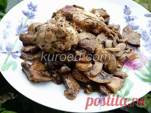 РЕЦЕПТЫ | Курица с грибами и баклажанами